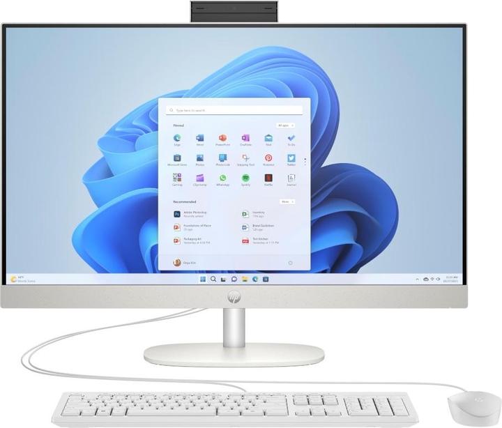 HP Next Gen AI AIO, Ryzen AI 5 340, 16GB, 512GB SSD, 23.8" FHD, White
