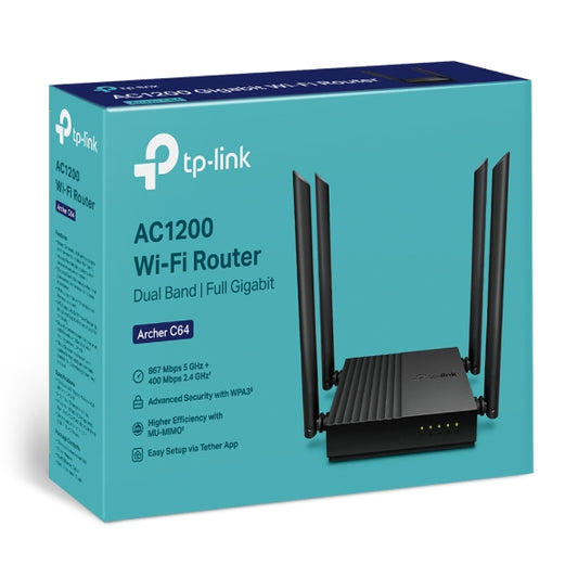 TP link Archer C64	AC1200 MU-MIMO Wi-Fi Router