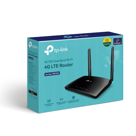 TP link Archer MR200	AC750 Wireless Dual Band 4G LTE Router