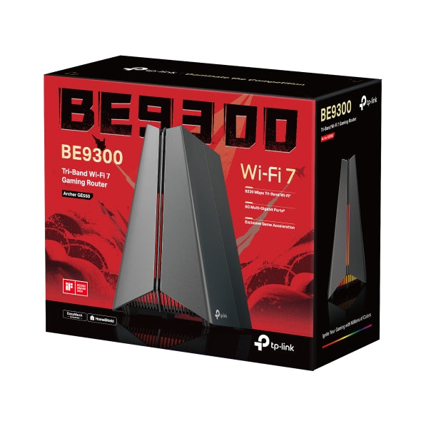 TP link Archer GE550	BE9300 Tri-Band Wi-Fi 7 Gaming Router