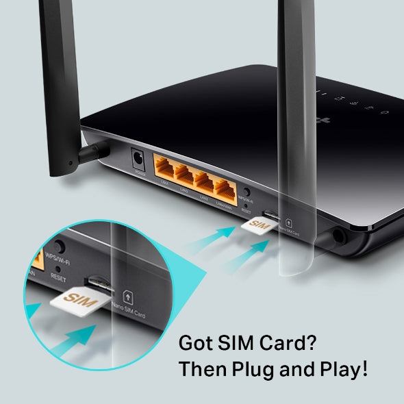 TP link Archer MR202 AC750 Wireless Dual Band 4G LTE Router
