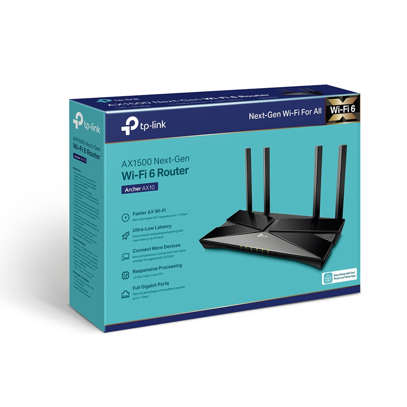 TP Link Archer AX10	AX1500 Wi-Fi 6 Router