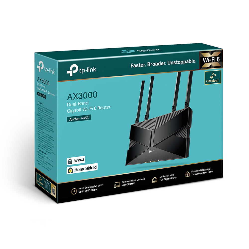 TP link Archer AX53 AX3000 Gigabit Wi-Fi 6 Router